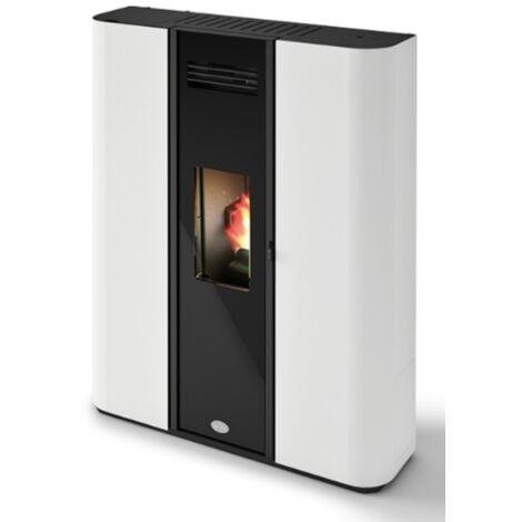 Estufa De Pellet Estanca Eva Calòr Slim DIVA 901668200 Acabado Blanco