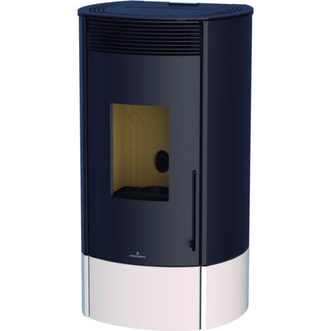 BRONPI - Estufa de Pellet Color Marfil con Wifi Incluido De Serie Modelo MILA-MF de 11 kW