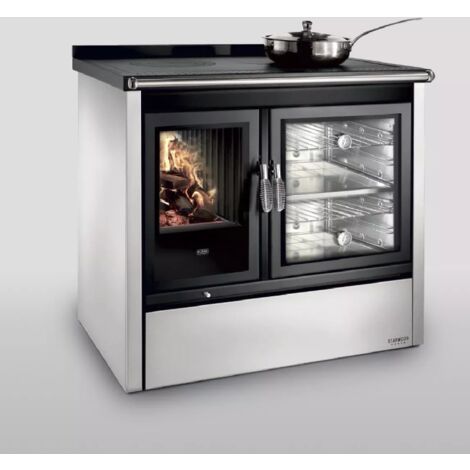 BRICOSOL COCINA DE LEÑA KLOVER MODELO STAR 90 INOX (1/5)