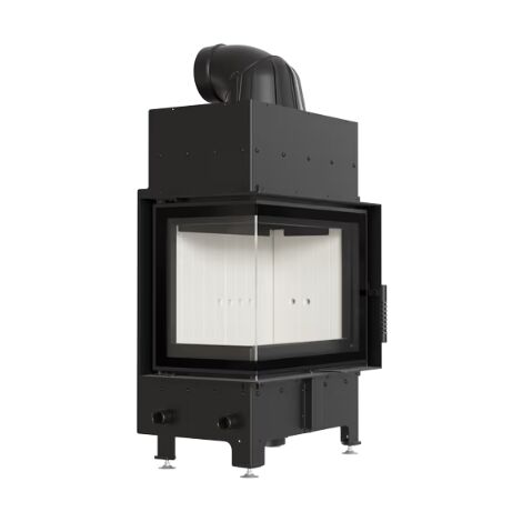 BRICOSOL Chimenea de leña de acero KRATKI FLOKI S izquierdo 8 kW Ø 160