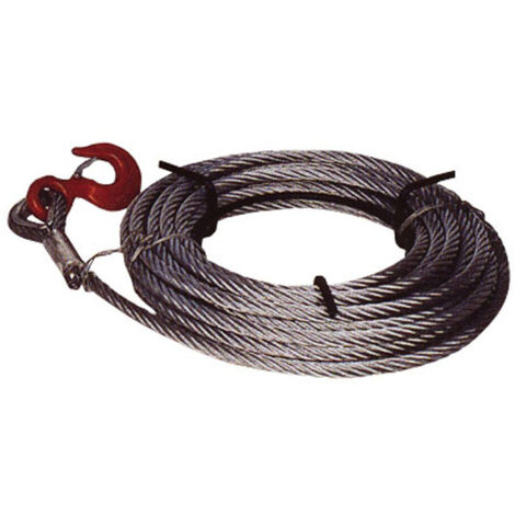 AYERBE - 585185 - Cable de Tracción de Acero 20 Metros Ø 5 mm