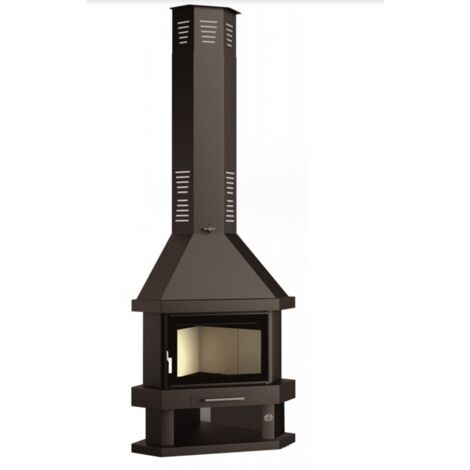 Chimenea Leña Rincón FM Modelo C-200-R Cristal Serigrafiado