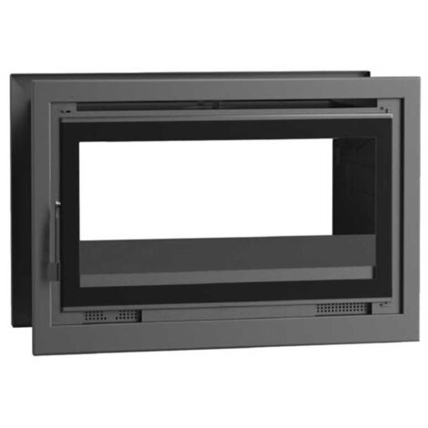 FM Insertable de leña doble cara con turbinas IT-102 FK 13,5kW interior en fundición