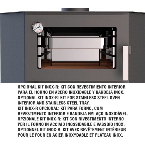 BRICOSOL ESTUFA DE LEÑA CON HORNO BRONPI MODELO LERMA-H