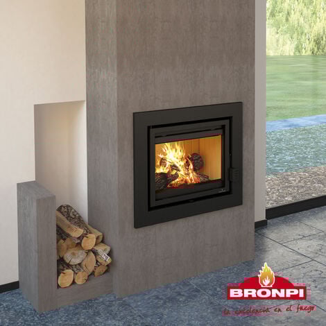 BRICOSOL ESTUFA DE LEÑA INSERTABLE BRONPI MODELO FLORIDA