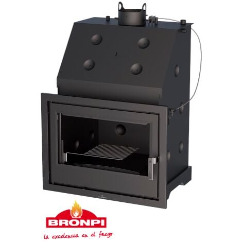TERMOESTUFA DE LEÑA BRONPI INSERTABLE 27 KW HYDRO 80