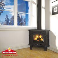ESTUFA DE LEÑA FUNDICIÓN DE RINCÓN BRONPI MODELO ALTEA