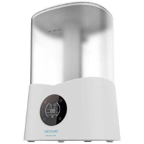 Umidificatore de acqua de 260 ml/h per 40 m² e 3,2 L litri de serbatoio. Display, comandi, touch control, 3 velocità, timer e selezione dell'umidità.