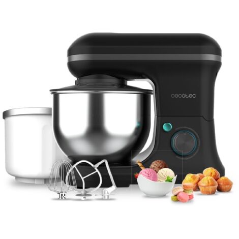 Cecotec Impastatrice dal design elegante con 5 funzioni e accessori per sbattere e impastare. Funzione per fare il gelato inclusa.