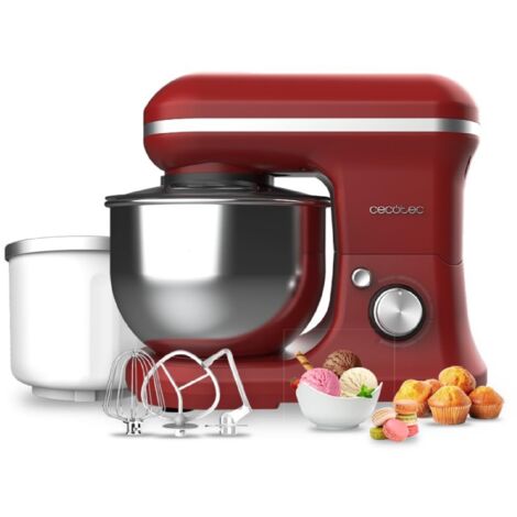 Cecotec Impastatrice dal design elegante con 5 funzioni e accessori per sbattere e impastare. Funzione per fare il gelato inclusa.