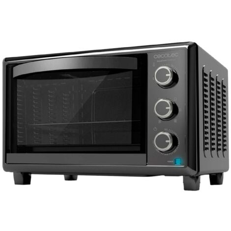 Cecotec Forno Bakeetoast 2600 Black 4 Pizze 26 Litri 1500wW 6 Funzioni con Pietra per Pizza