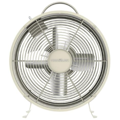 Cecotec Tafelventilator EnergySilence 800 RetroDesk Groen, 20W vermogen, 8 Inch, Verstelbare Kanteling, 3 Aerodynamische Bladen, 2 Snelheden, Robuust en Stabiele Basis