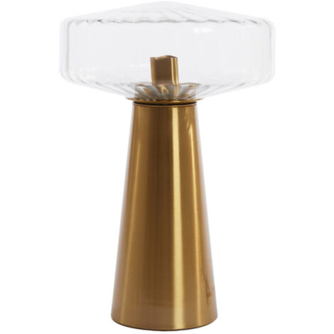 Light & Living - lampe de table - Pleat - or - verre - lampe en (1/5)