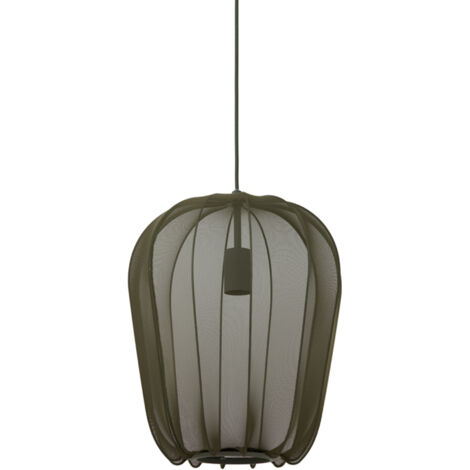 Light & Living - suspension - Plumeria - vert - textile - Ø 34cm (1/5)