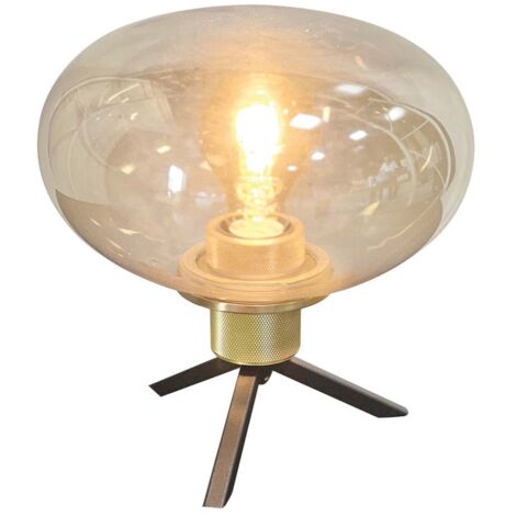 Steinhauer - lampe de table - Reflexion - ambre - verre métal - Ø (1/5)