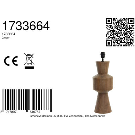 Light and living lampe de table  - brun - bois - 1733664