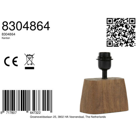 Light and living lampe de table  - brun - bois - 8304864