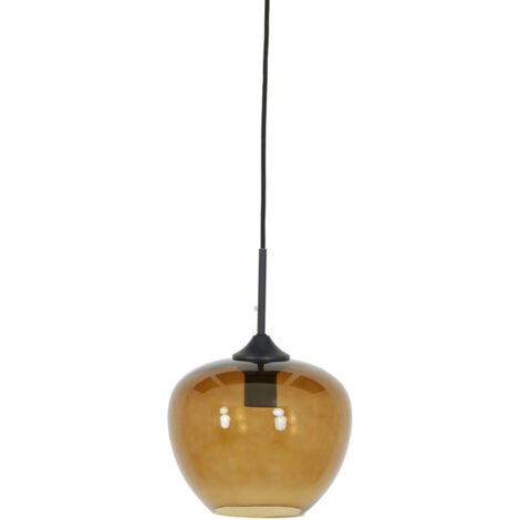 Light & Living - suspension - Mayson - ambre - verre - Ø 23cm - (1/5)