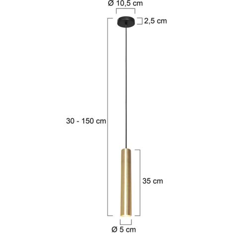 Steinhauer - suspension - Tubel - laiton - métal - Ø 11cm - GU10