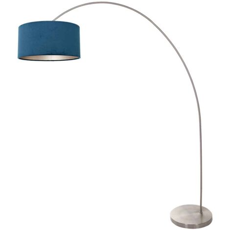 Mexlite - lampadaire - Solva - acier - métal tissu - lampe arquée