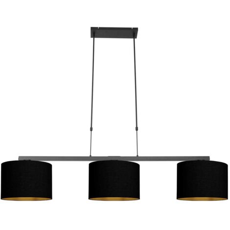 Steinhauer - suspension - Stang - noir - lin métal - grande lampe (1/5)