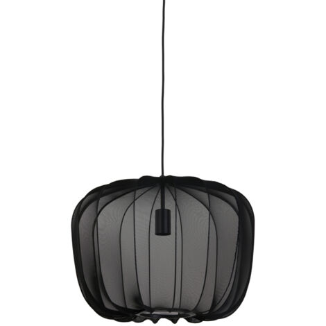 Light & Living - suspension - Plumeria - noir - textile - Ø 50cm (1/5)