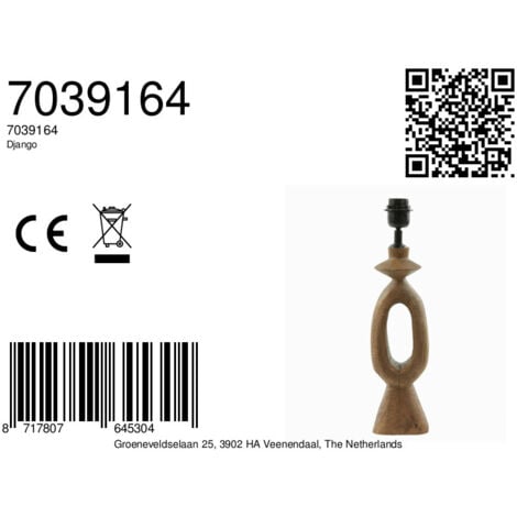 Light and living lampe de table  - brun - bois - 7039164
