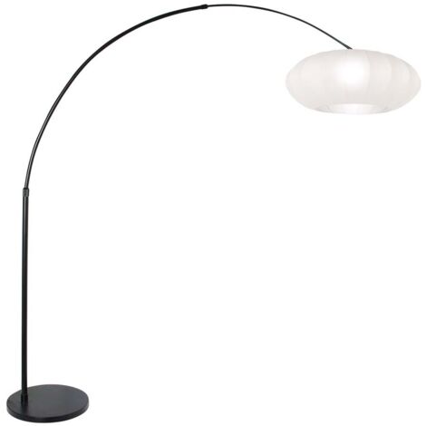 Lampadaire lampadaire arc lampe de salon métal soie H 230 cm