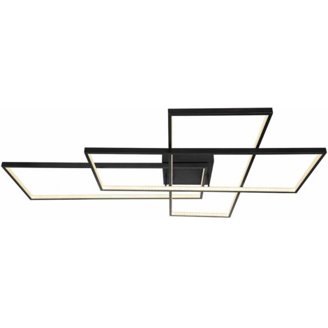 Globo - plafonnier - Gabriel - noir - métal - LED - 67227-100B