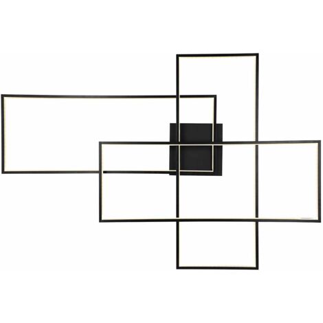Globo - plafonnier - Gabriel - noir - métal - LED - 67227-100B