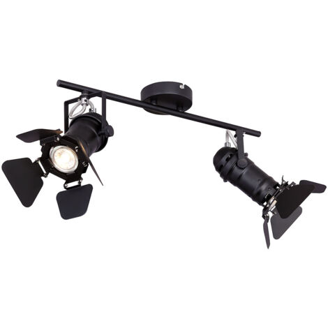 Globo - spot - Egon - noir - métal - spot en saillie - GU10 - (1/5)