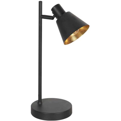 Mexlite - lampe de table - Oeroe - noir - métal - lampe de bureau (1/5)