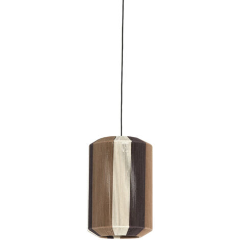Light & Living - suspension - Kozana - marron - textile - E27 - (1/5)