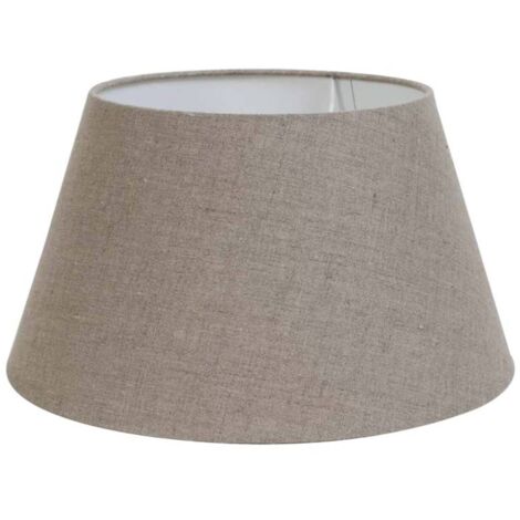 Light & Living - abat-jour - Dark Linen - gris - textile - Ø 18cm