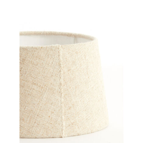 Light & Living - abat-jour - Livigno - beige - textile - Ø 17cm