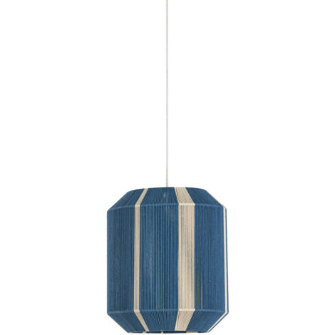 Light & Living - suspension - Kozana - bleu - textile - E27 - (1/5)