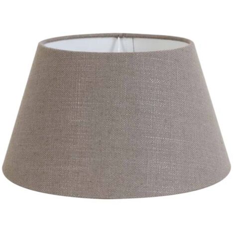 Light & Living - abat-jour - Livigno - marron - textile - Ø 19cm