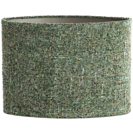 Abat-jour Textile Vert Pomme Conique 14cm - Métal Tissu