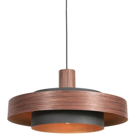 Anne Lighting - suspension - Flinter - marron - métal - Ø 50cm - (1/5)