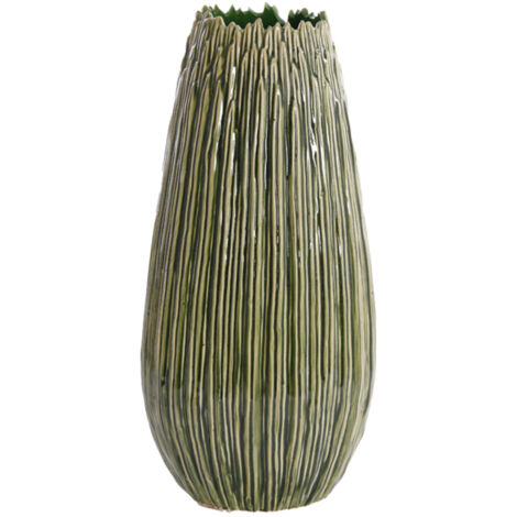 Vase en céramique KOPRA sombre verte – Ø18x36,5 cm
