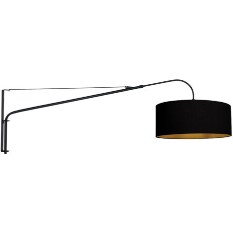 Steinhauer - applique murale - Elegant Classy - noir - lin métal (1/5)