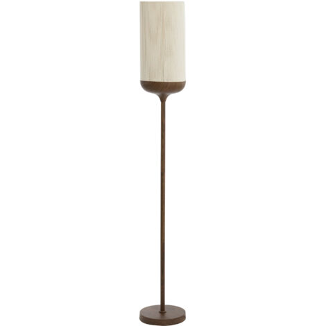 Light & Living - lampadaire - Dania - beige marron - coton métal (1/5)