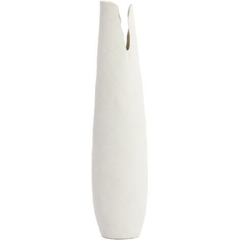 Vase haut MESA en céramique crème – 19x18,5x77,5 cm (1/5)