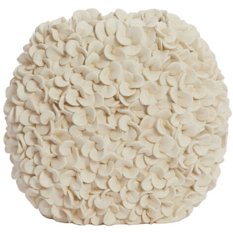 Vase PHYLIA en plastique crème – 31,5x17x28 cm