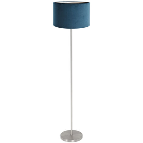 Mexlite - lampadaire - Noor - bleu acier - métal textile - lampe (1/5)