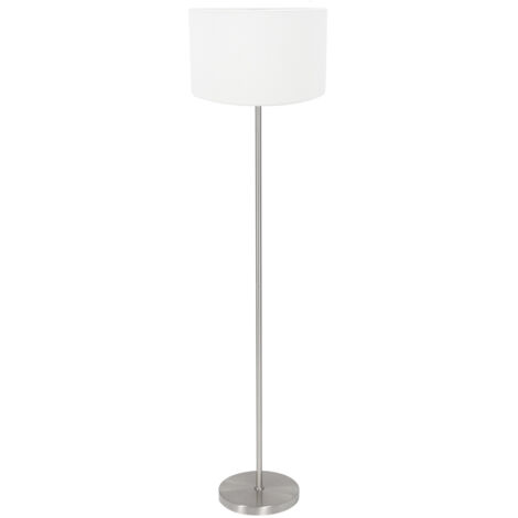 Mexlite - lampadaire - Noor - acier blanc - métal textile - lampe (1/5)