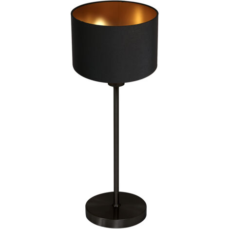 Mexlite - lampe de table - Noor - noir - métal textile - lampe de (1/5)