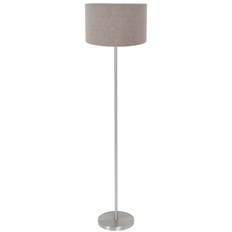 Mexlite - lampadaire - Noor - gris acier - métal textile - lampe (1/5)