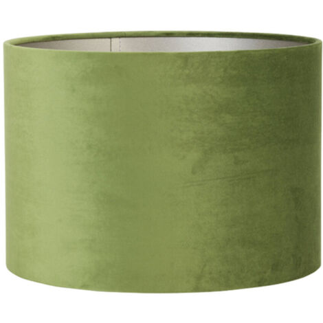 Light & Living - abat-jour - Velours - vert - textile - Ø 25cm