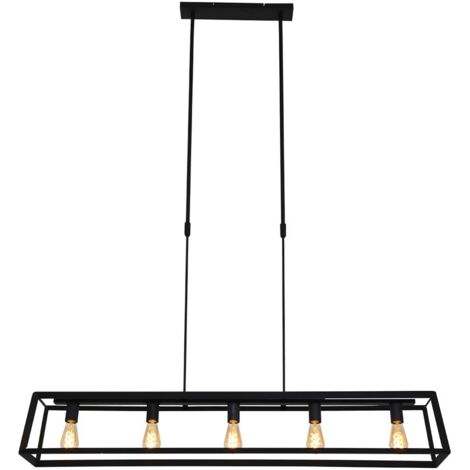 Mexlite - suspension - Buckley - noir - métal - grande lampe de (1/5)